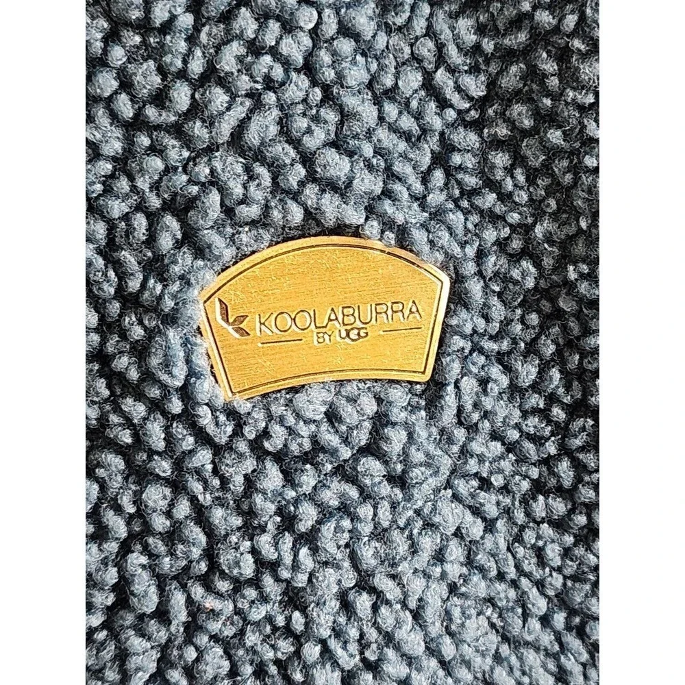 Koolaburra By UGG Sherpa Fleece Coat Navy Full Zip Cozy Soft Warm Size L - Picture 9 of 12